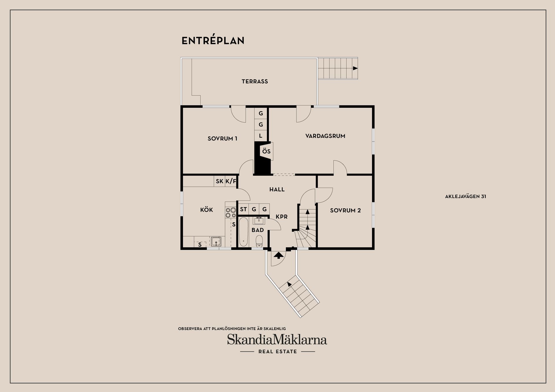 Villa, Aklejavägen 31, Herrängen, Stockholm