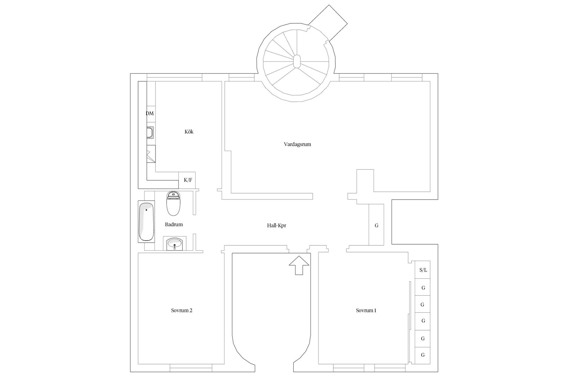 Bostadsrätt, Stenbocksgatan 6 - Gårdshus, Rörsjöstaden, Malmö
