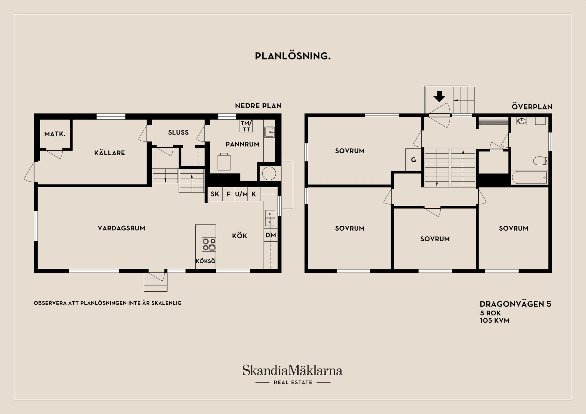 Villa, Dragonvägen 5, Rotebro, Sollentuna