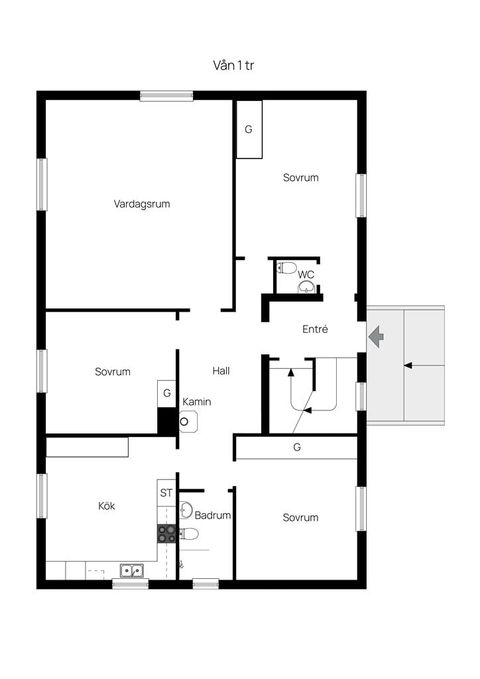 Villa, Norrlandsgatan 5, Centrala Vännäs, Vännäs