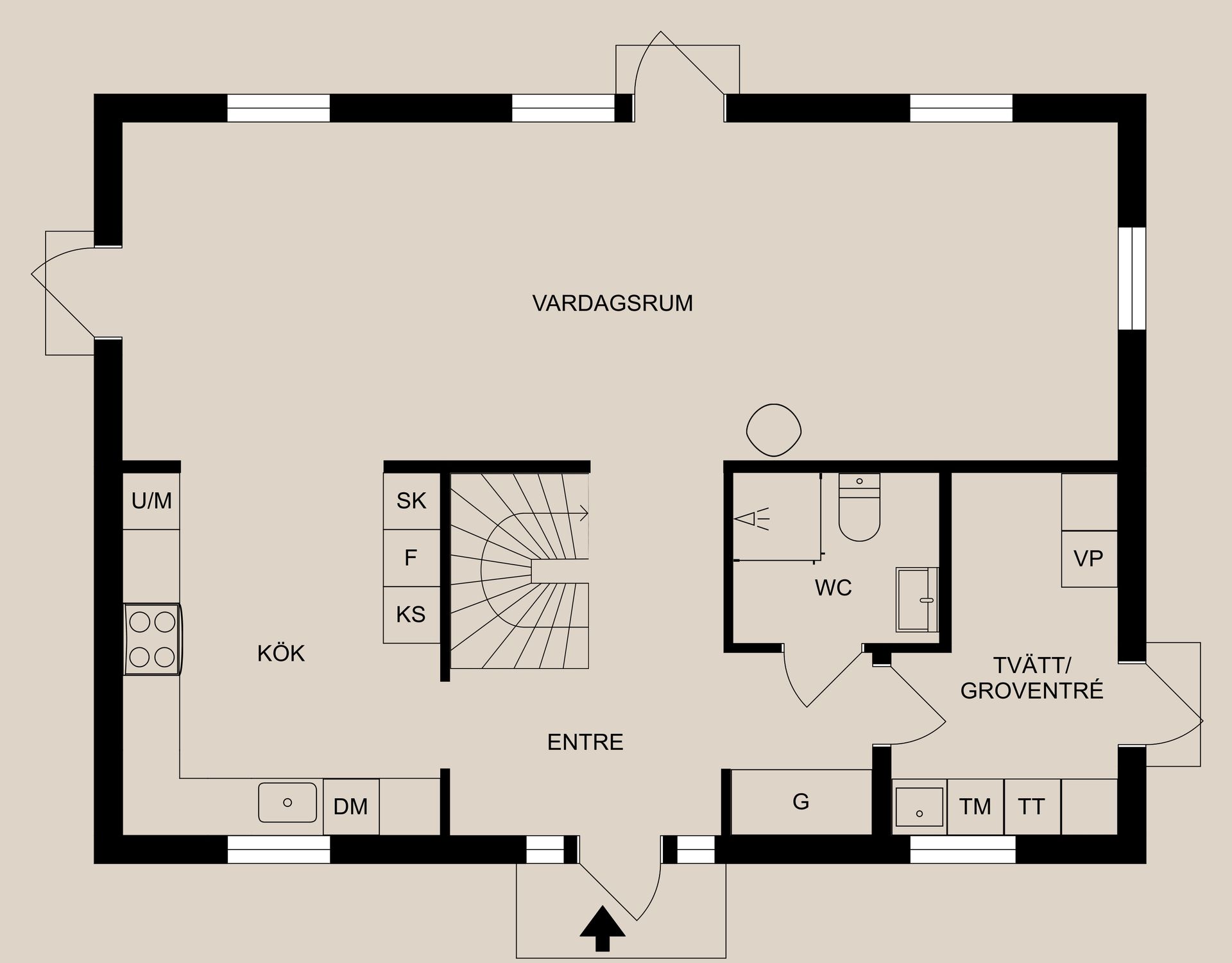 Villa, Skvattramstigen 13, Svärtinge - Skogsbacke, Norrköping