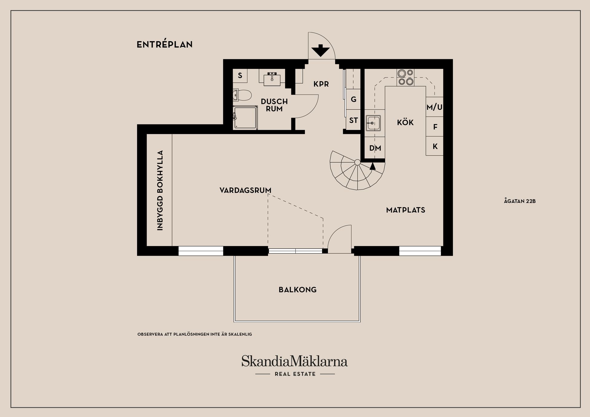 Bostadsrätt, Ågatan 22B, City, Linköping