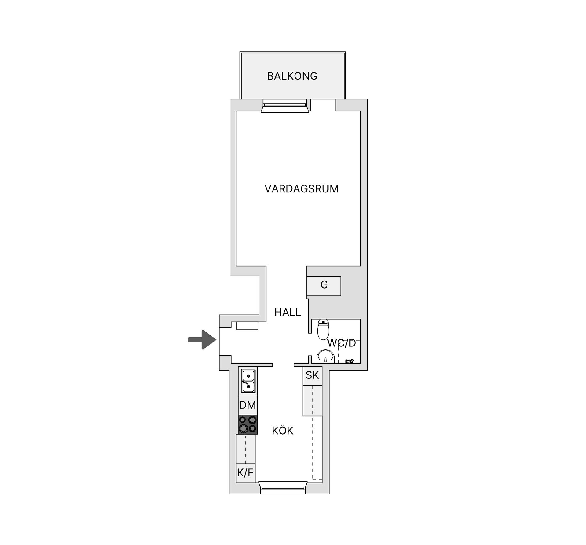 Bostadsrätt, Fålhagsleden 3C, Fålhagen, Uppsala