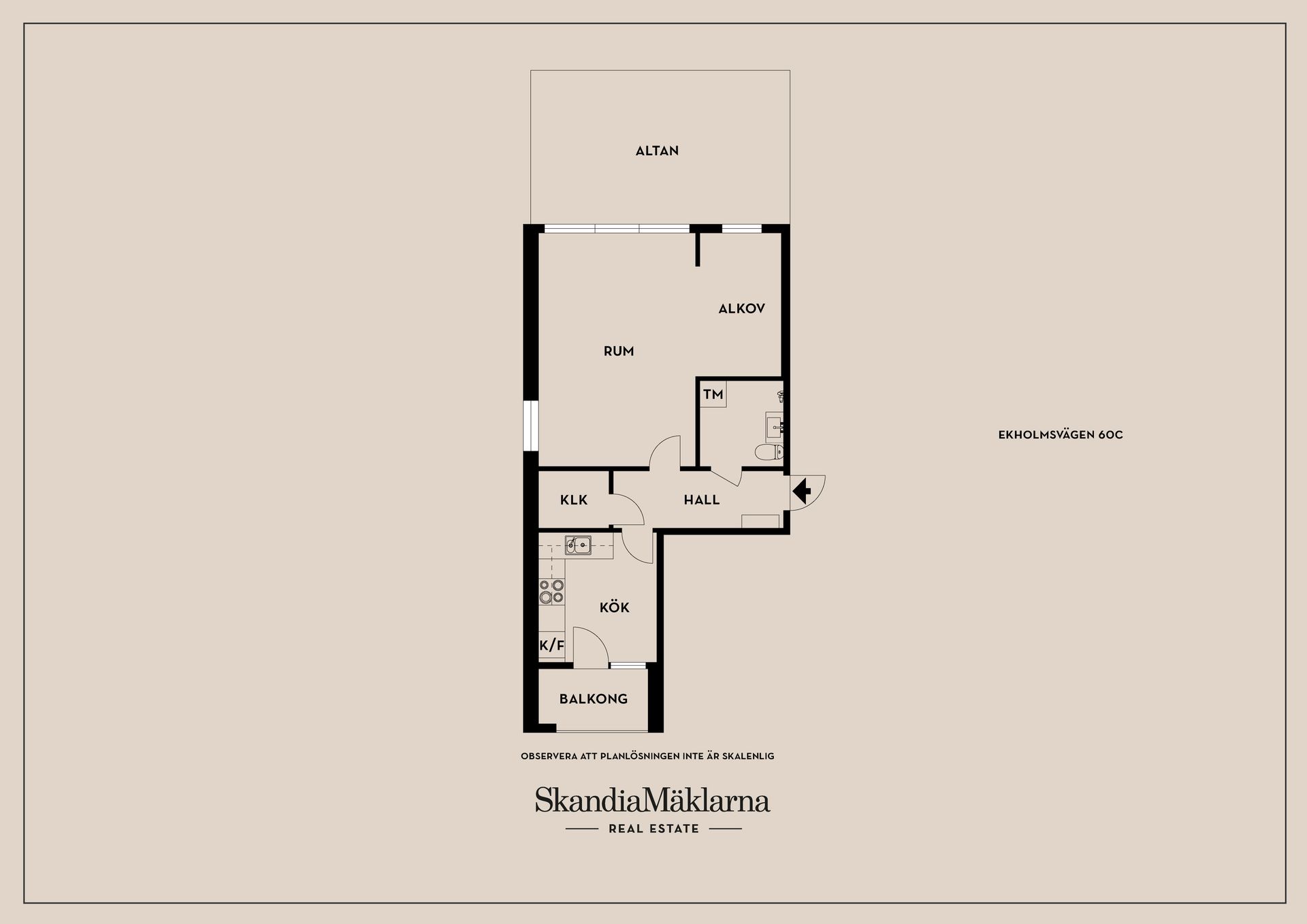 Bostadsrätt, Ekholmsvägen 60C, Ekholmen, Linköping