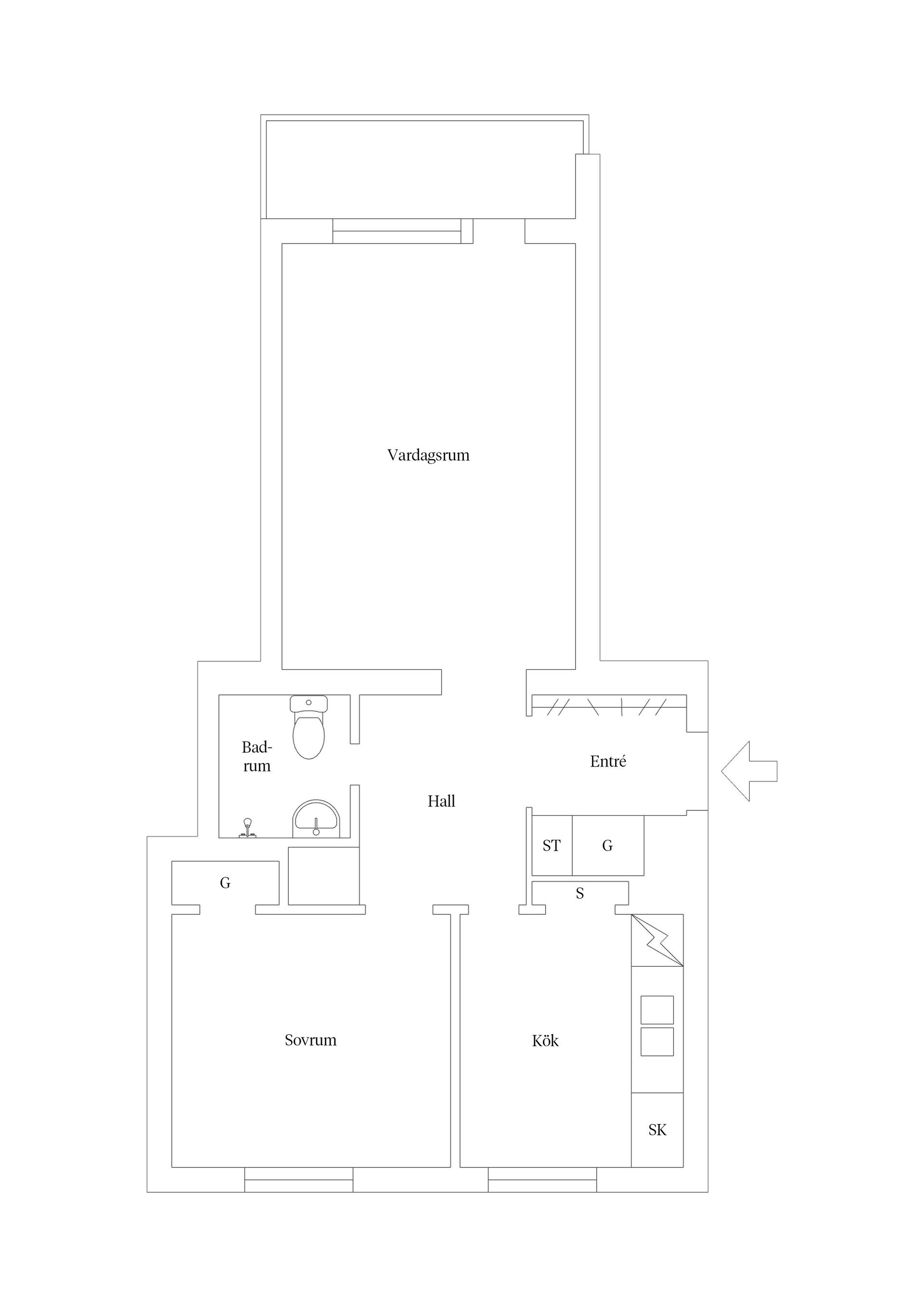 Bostadsrätt, Geijersgatan 23C, Luthagen, Uppsala