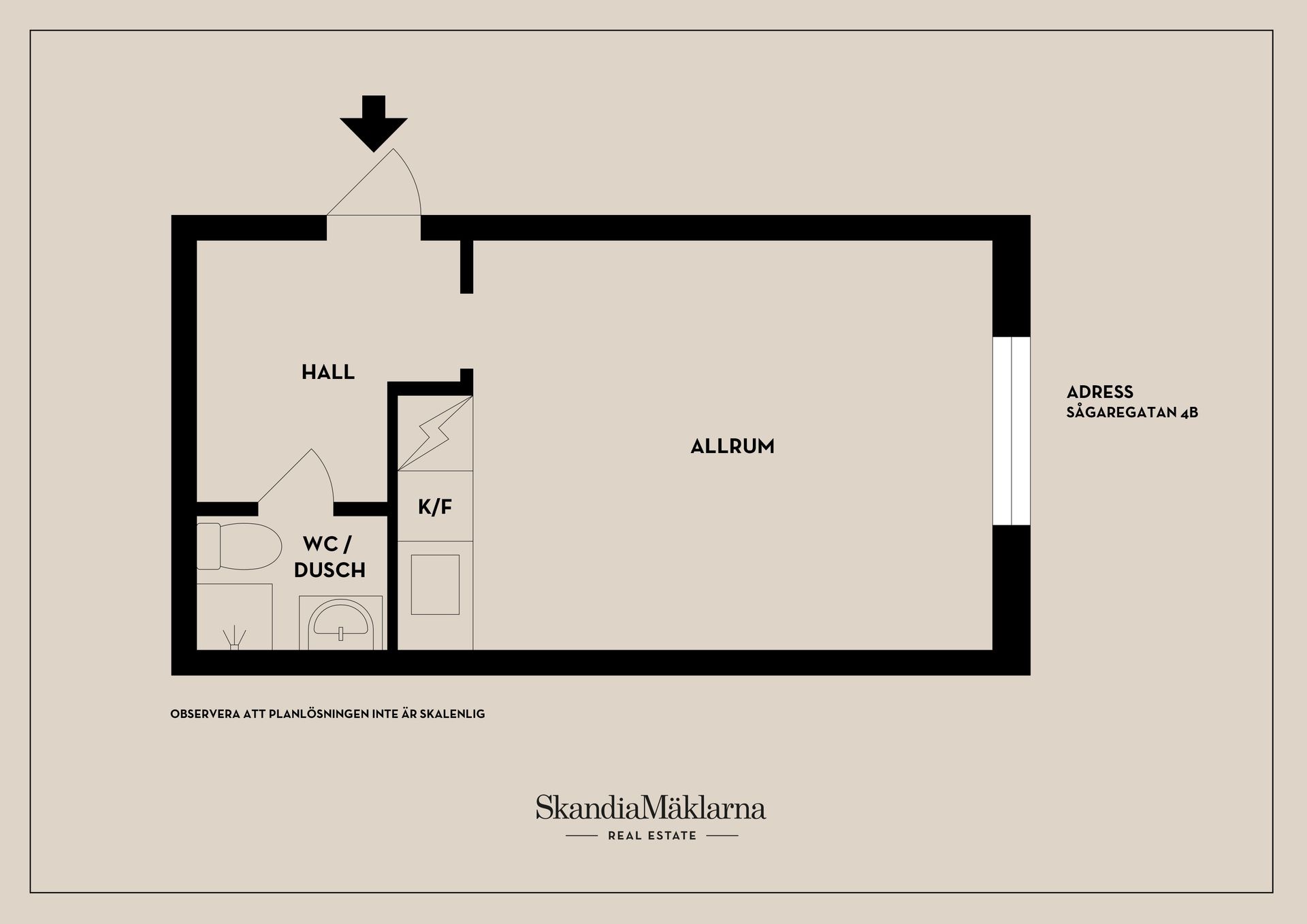 Bostadsrätt, Sågaregatan 4B, Centralt Öster, Nyköping