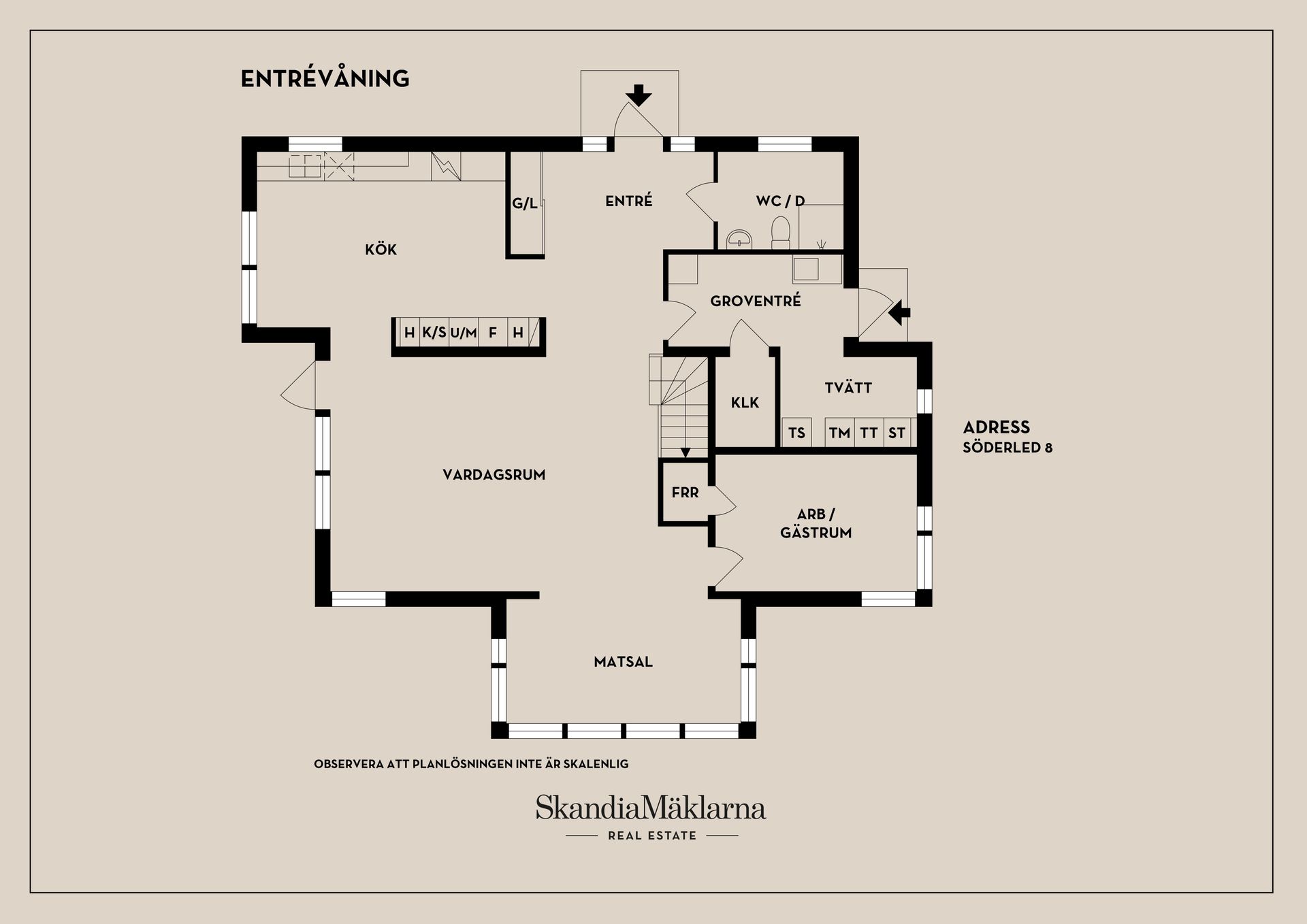 Villa, Söderled 8, Gustavsvik, Nacka