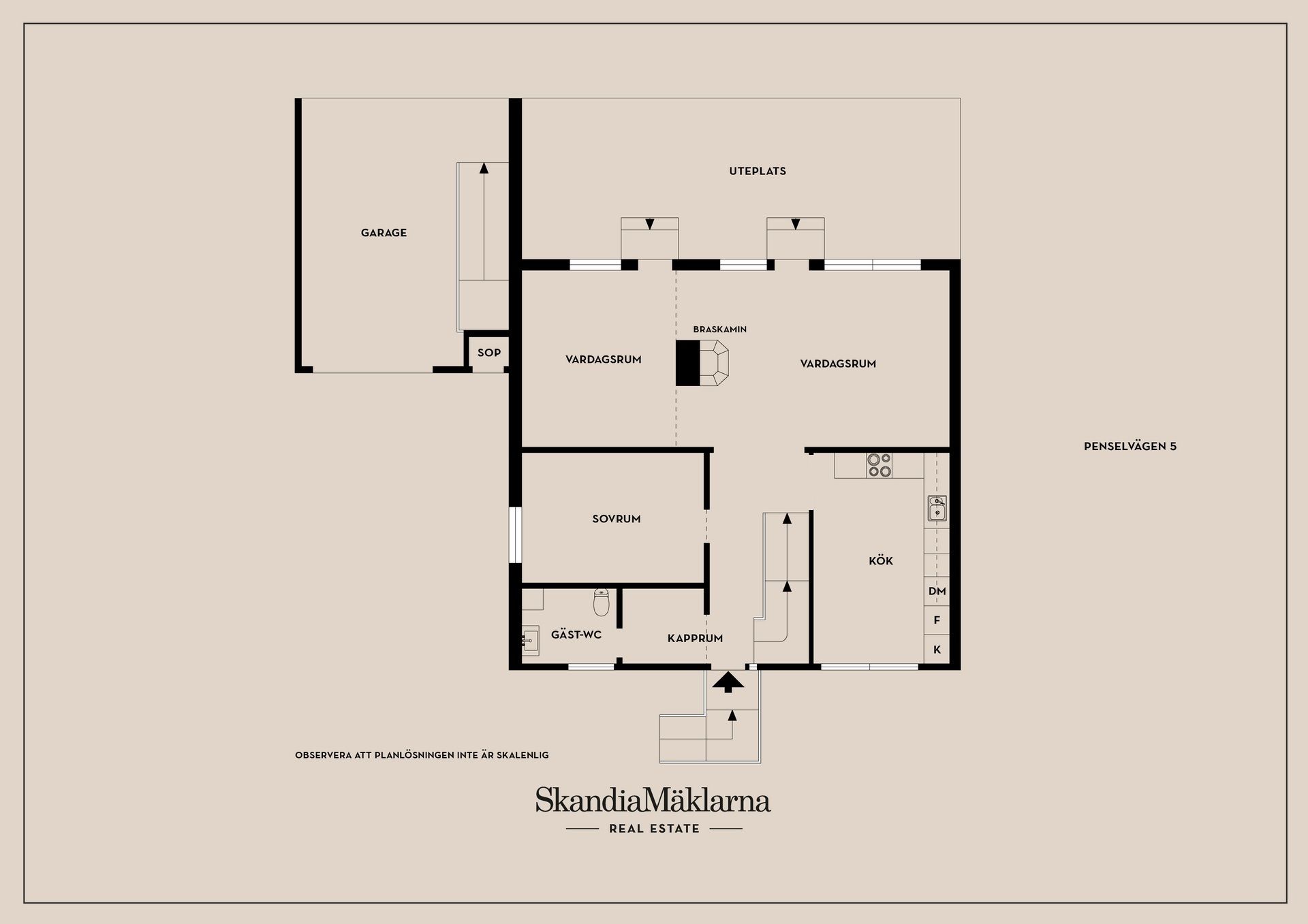 Villa, Penselvägen 5, Brunna, Upplands-Bro