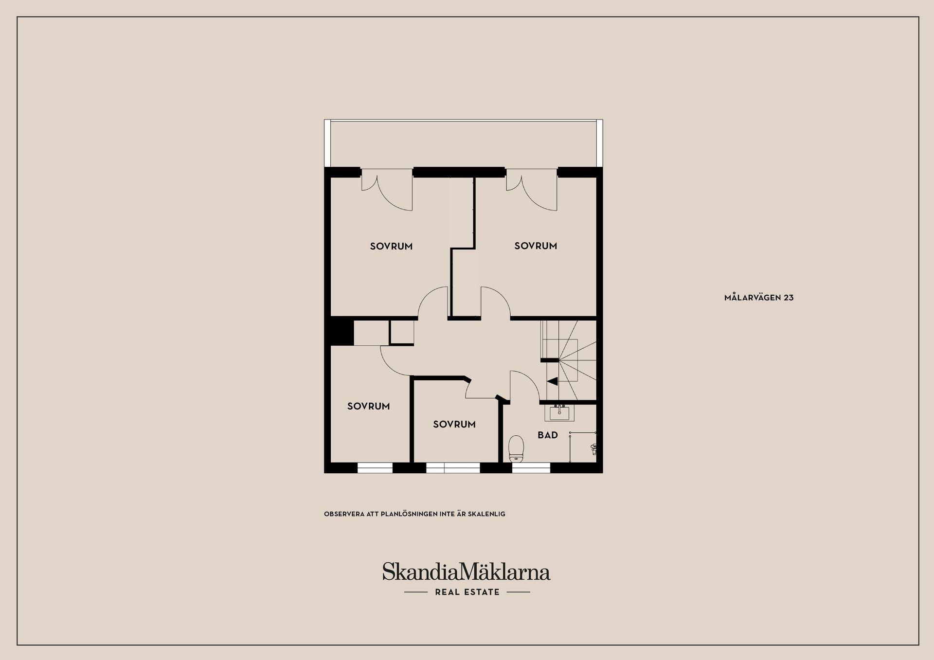 Radhus, Målarvägen 23, Gamla Bro, Upplands-Bro
