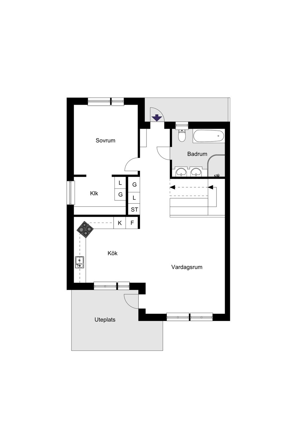 Bostadsrätt, Radhus, Trollsjövägen 3A, Södra Lännersta, Nacka