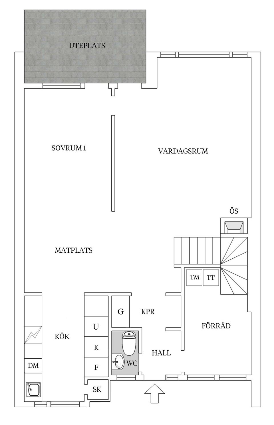 Bostadsrätt, Radhus, Riksrådsvägen 75, Bagarmossen, Stockholm