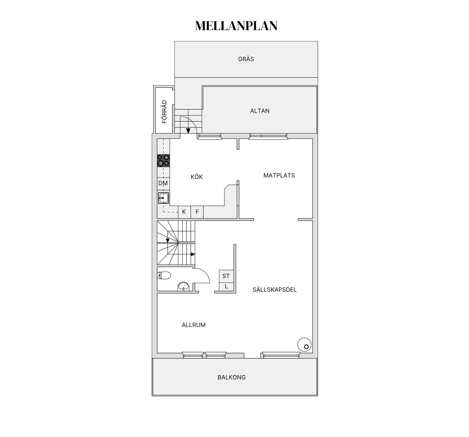 Villa, Radhus, Vattenmåravägen 20, Sjukyrkoberget, Upplands Väsby