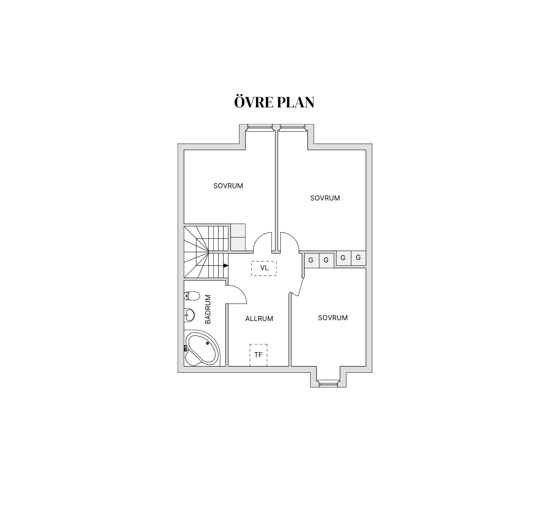 Villa, Radhus, Vattenmåravägen 20, Sjukyrkoberget, Upplands Väsby