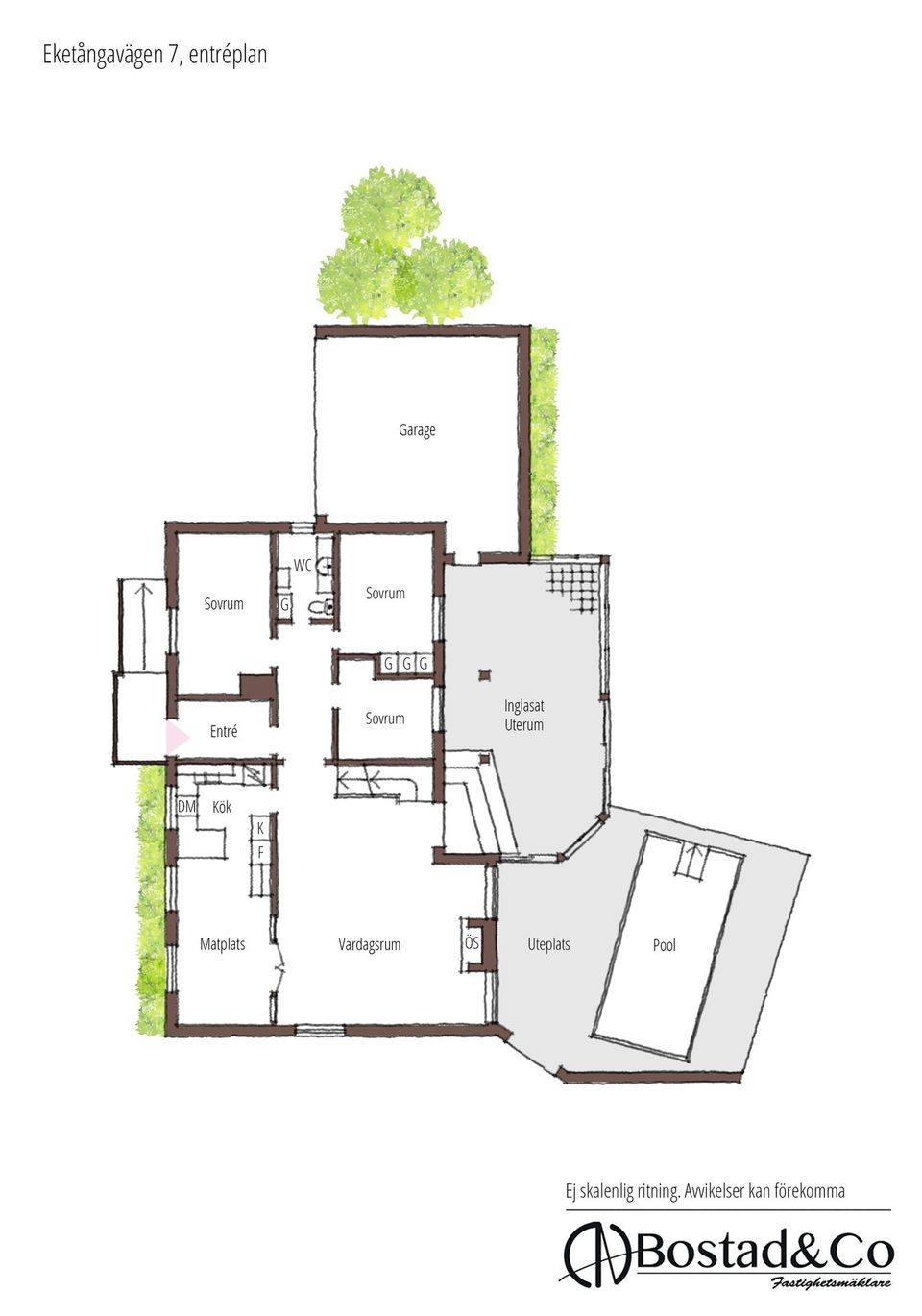 Villa, Eketångavägen 7, Söndrum, Halmstad