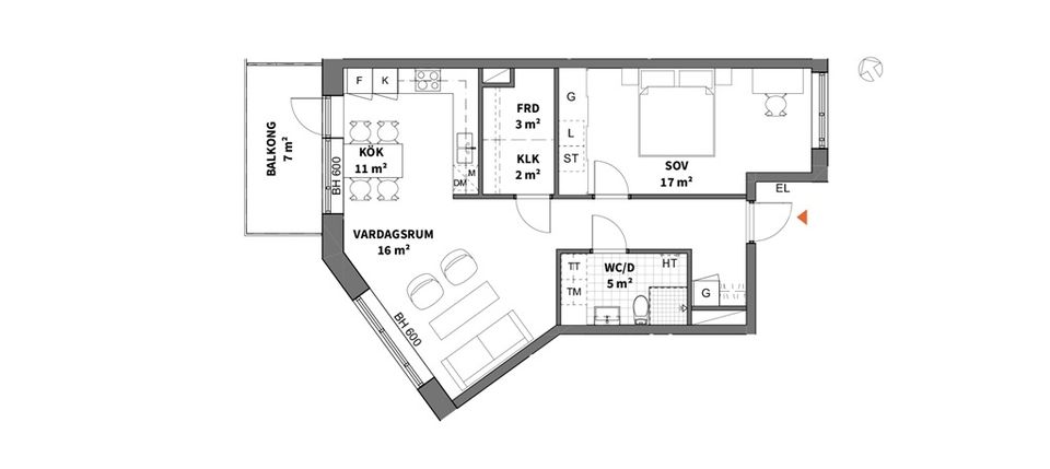 Bostadsrätt, Tubölegatan 1, Skellefteå