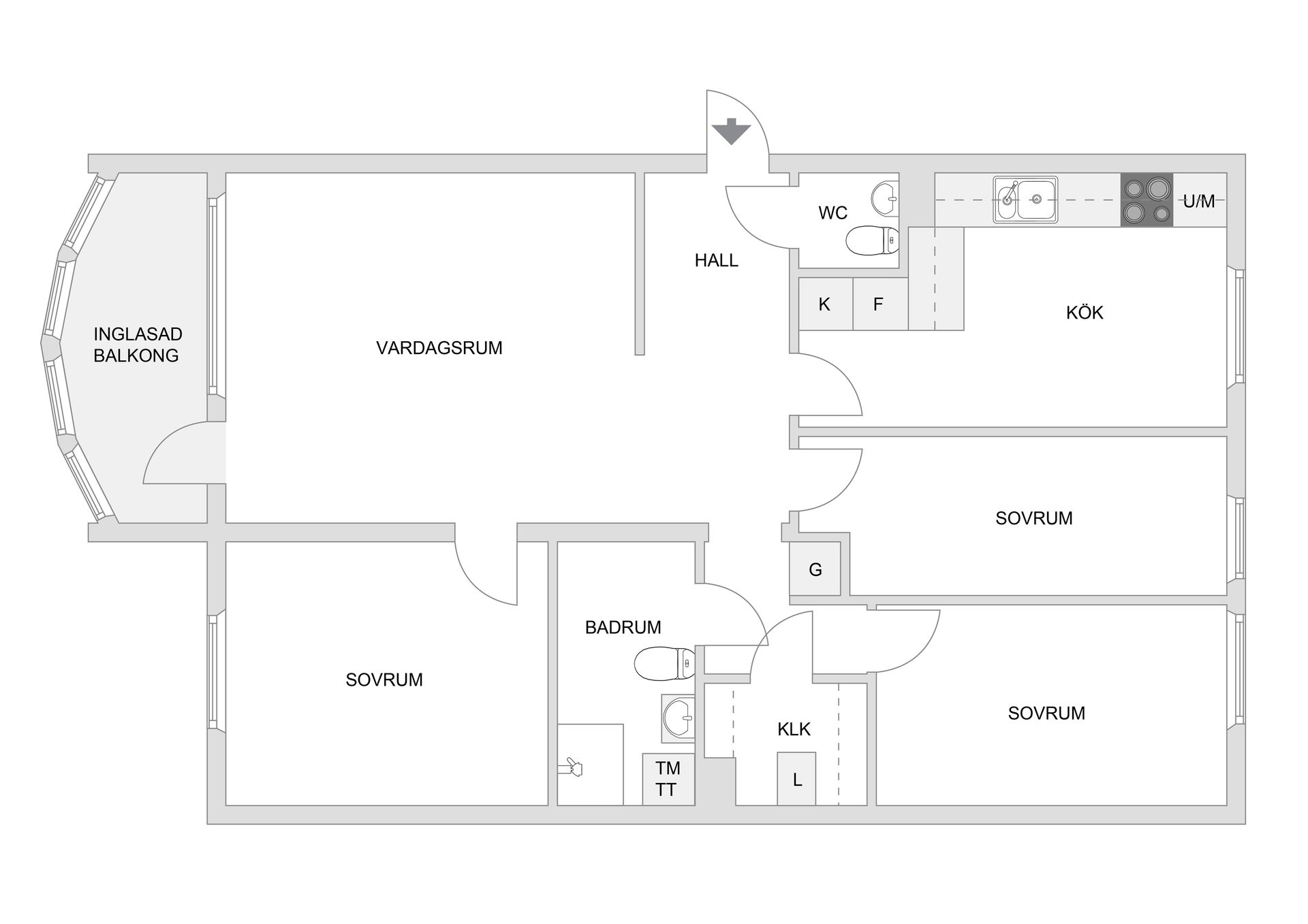 Bostadsrätt, Axvägen 15, 1tr, Viksjö, Järfälla