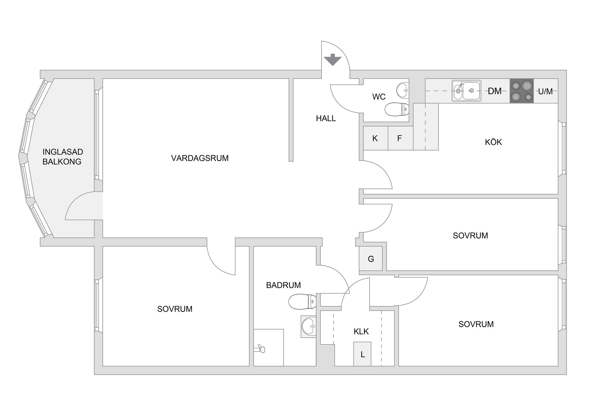 Bostadsrätt, Axvägen 15, 1tr, Viksjö, Järfälla