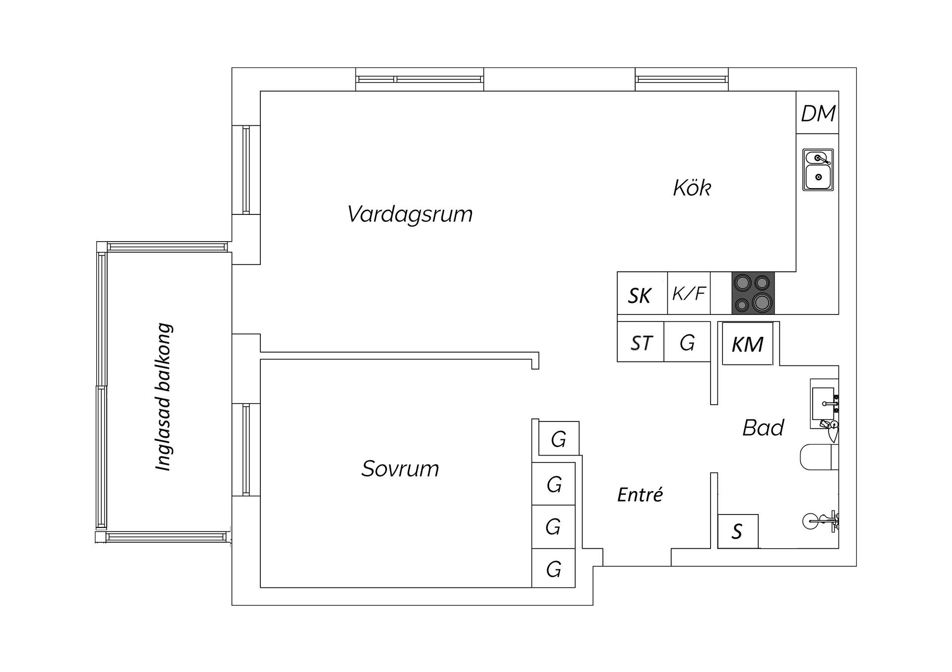 Bostadsrätt, Nybohovsbacken 68, Liljeholmen, Stockholm