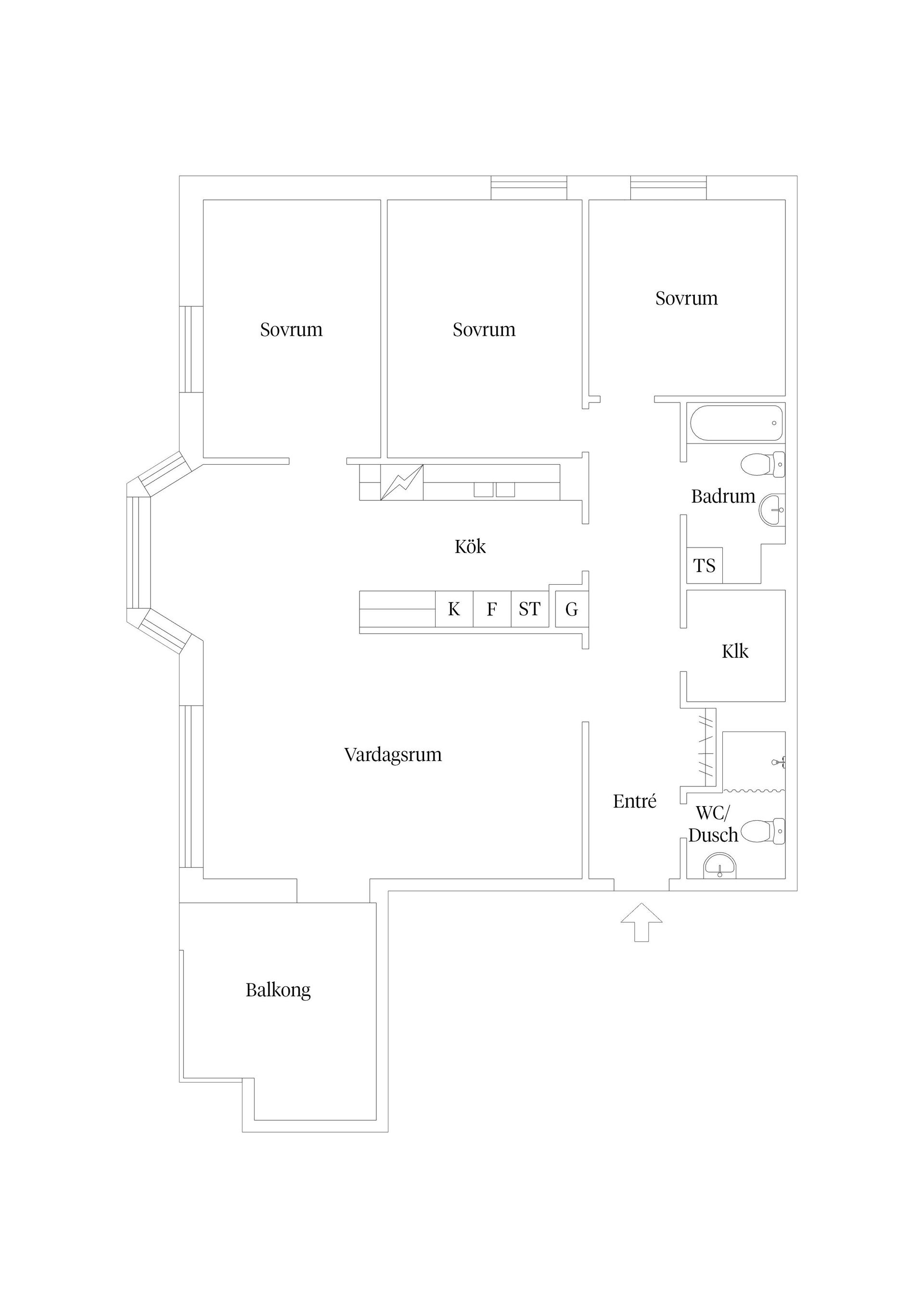 Bostadsrätt, Första Tvärgatan 19A, Brynäs, Gävle