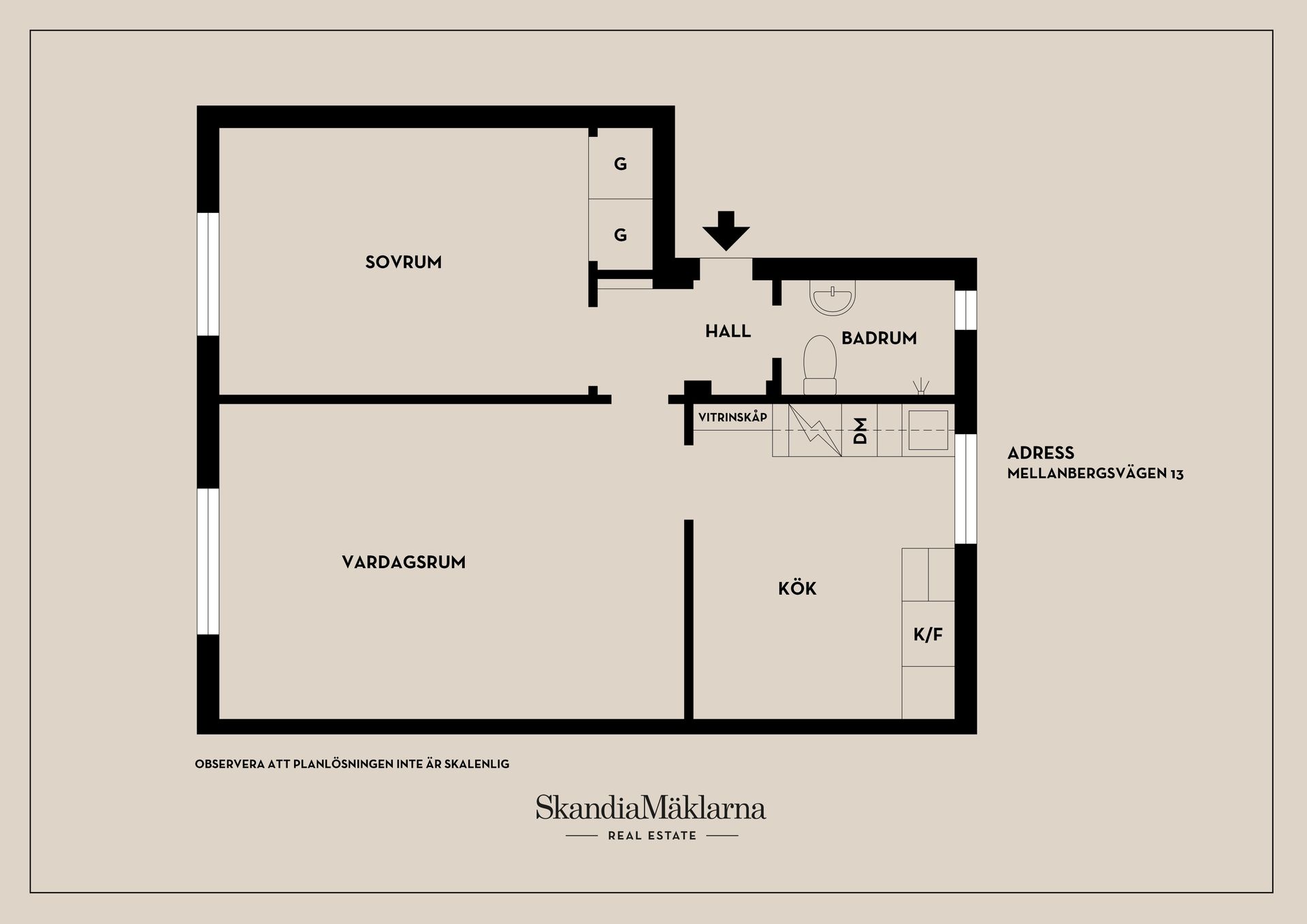 Bostadsrätt, Mellanbergsvägen 13, Hökmossen, Stockholm