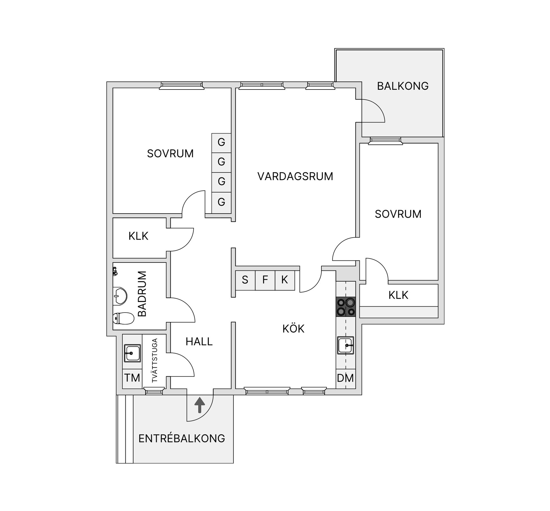Bostadsrätt, Gryningsvägen 2D, Furulund, Partille