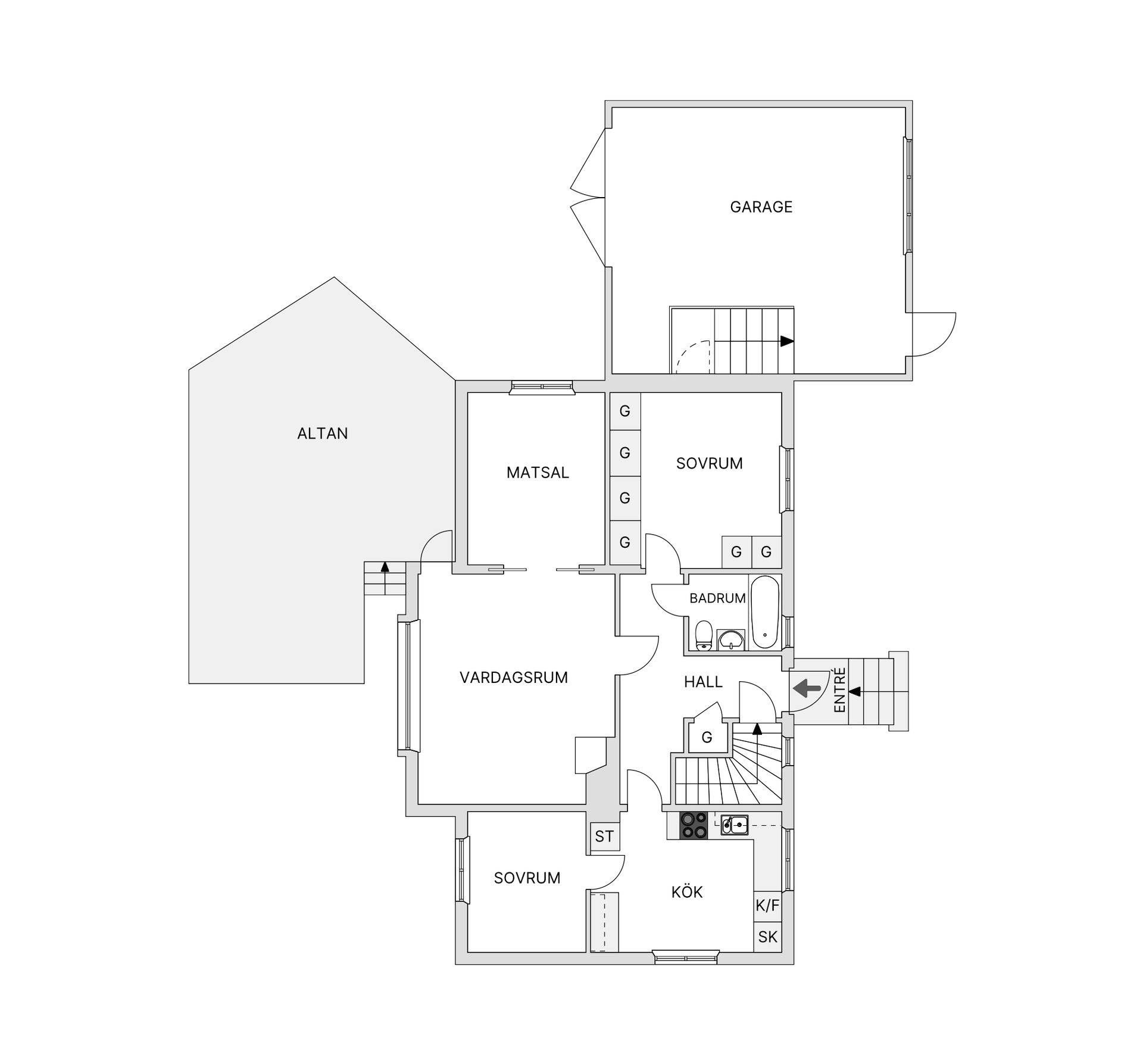 Villa, Humlegårdsvägen 15, Domsjö, Örnsköldsvik