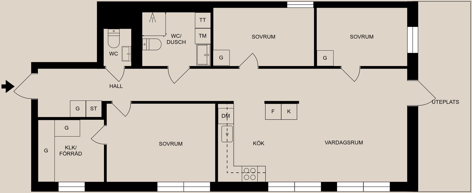 Bostadsrätt, Gustaf Janzéns gata 6, Sandtorp, Norrköping