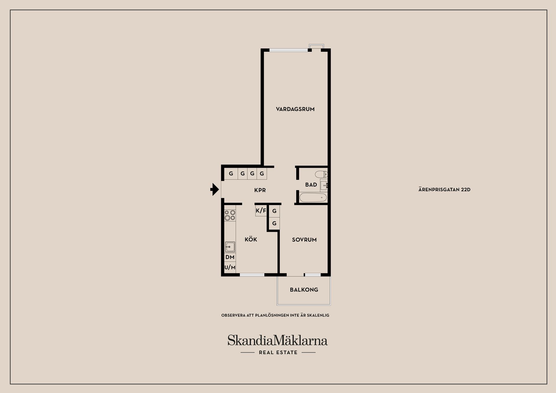 Bostadsrätt, Ärenprisgatan 22D, Almhög, Malmö