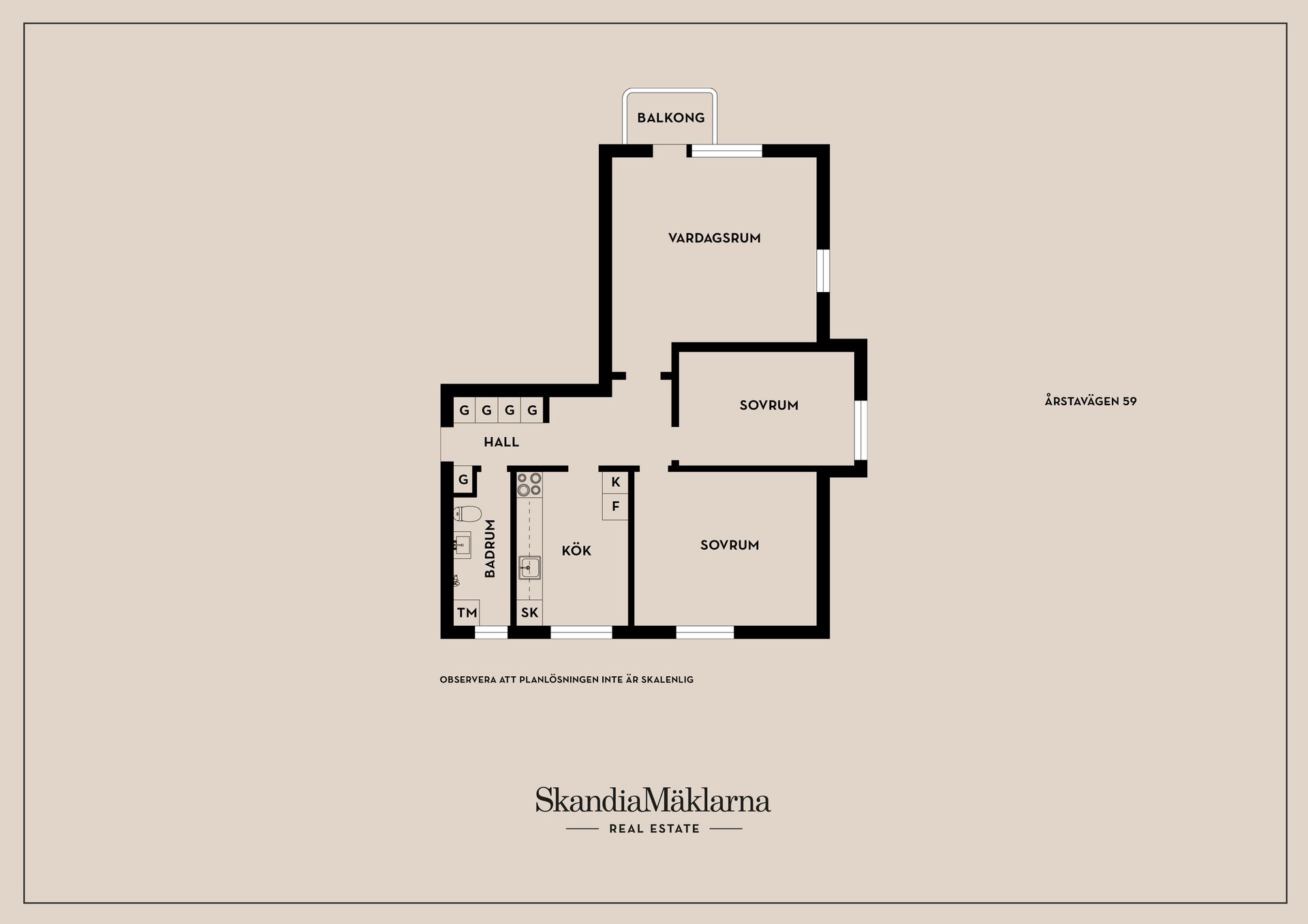 Bostadsrätt, Årstavägen 59, Centrala Årsta, Stockholm