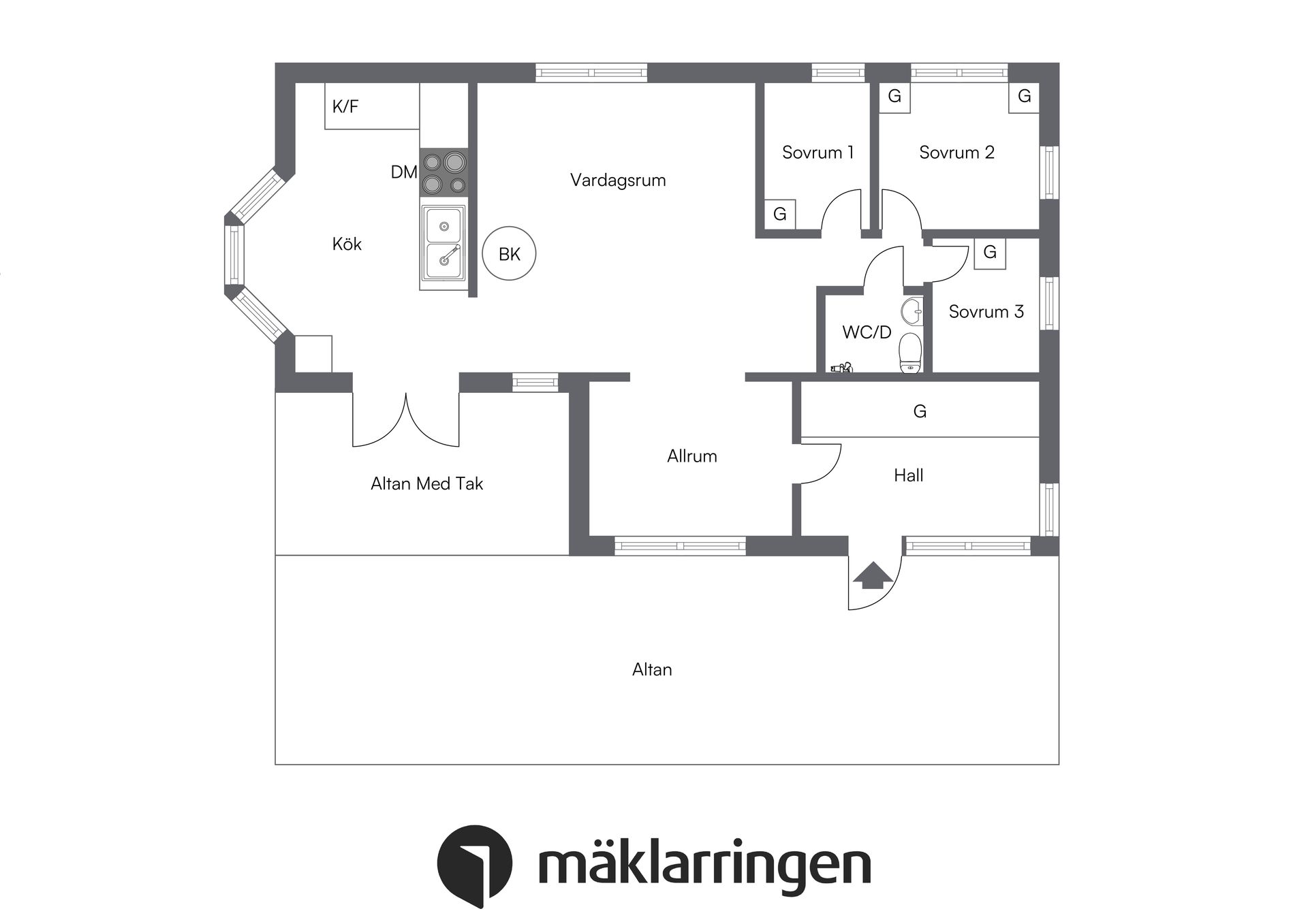 Villa, Skogsbovägen 28, Bredsand, Enköping
