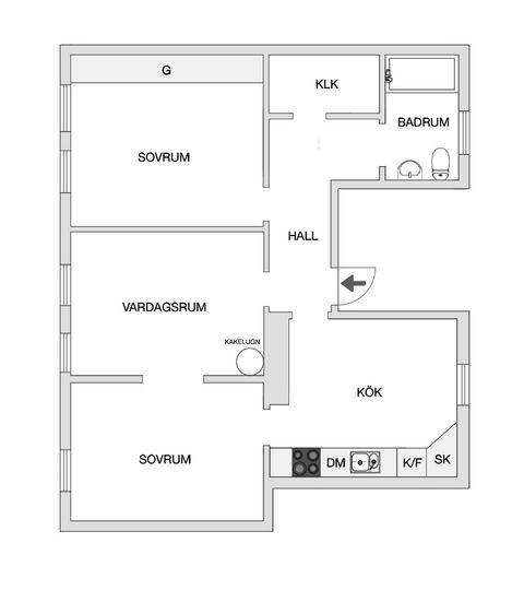 Bostadsrätt, Berzeliigatan 5, Lugnet, Borås