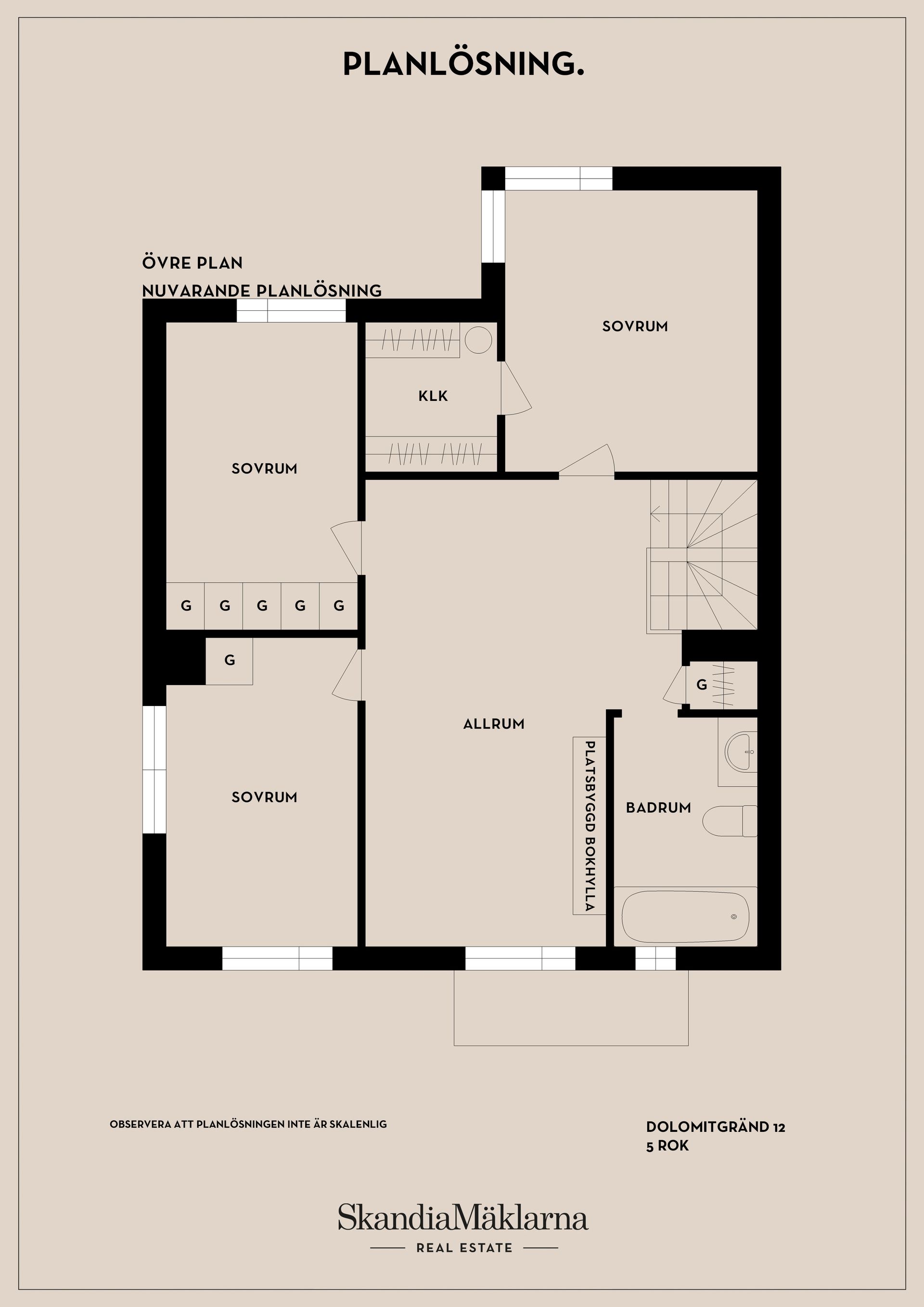 Radhus, Dolomitgränd 12, Bromma Beckomberga, Stockholm