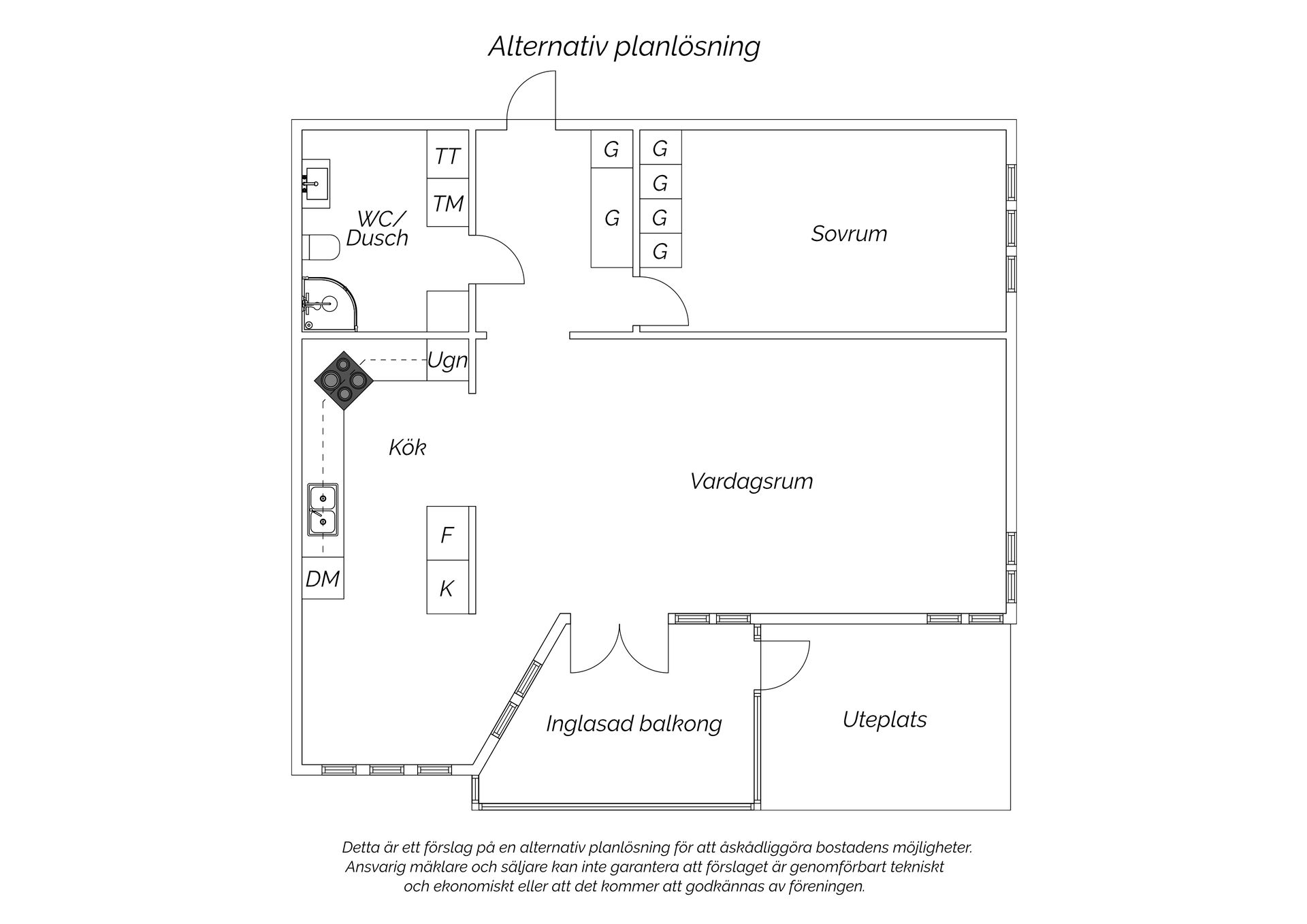 Bostadsrätt, Apotekargränden 5C, Tölö, Kungsbacka