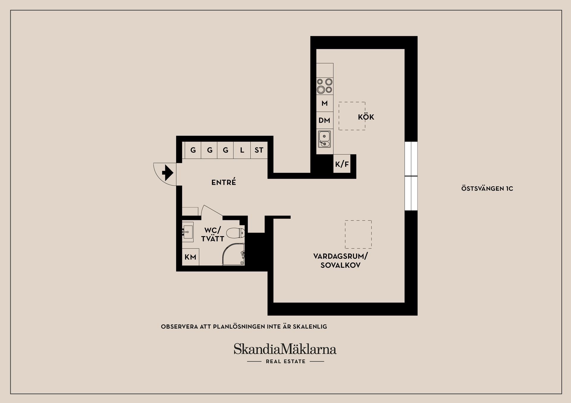 Bostadsrätt, Östsvängen 1C, Gottfridsberg/Valla, Linköping