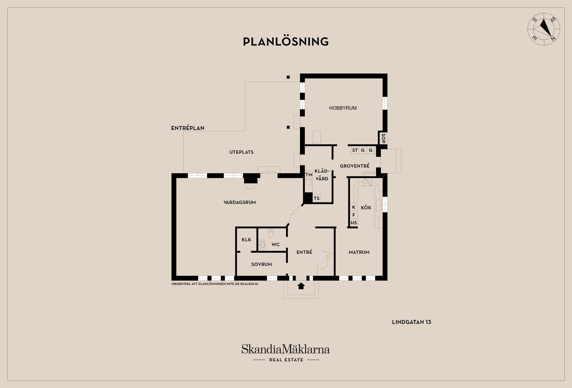 Villa, Lindgatan 13, Centrum, Hjo