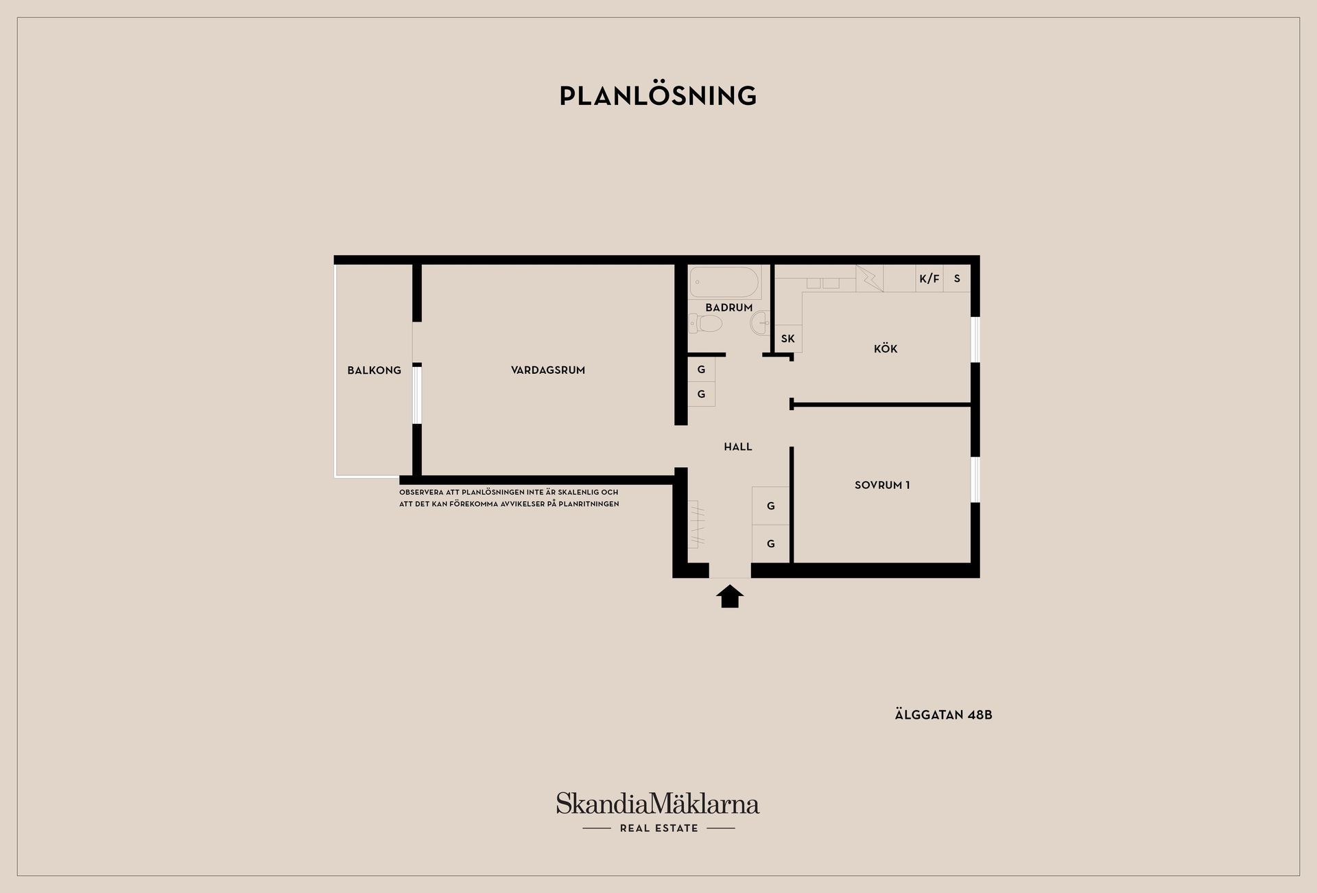 Bostadsrätt, Älggatan 48B, Gamla Limhamn, Malmö