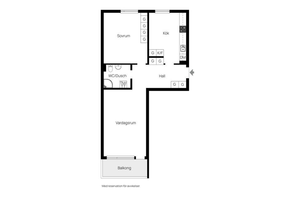 Bostadsrätt, Slottsgatan 131, Norrköping
