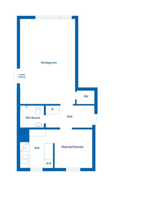 Bostadsrätt, Carlavägen 7C, Sveaplan, Eskilstuna