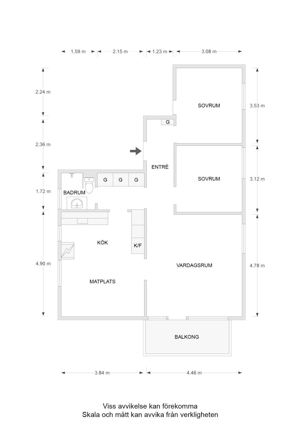 Bostadsrätt, Nya Tanneforsvägen 33A, Tannefors, Linköping