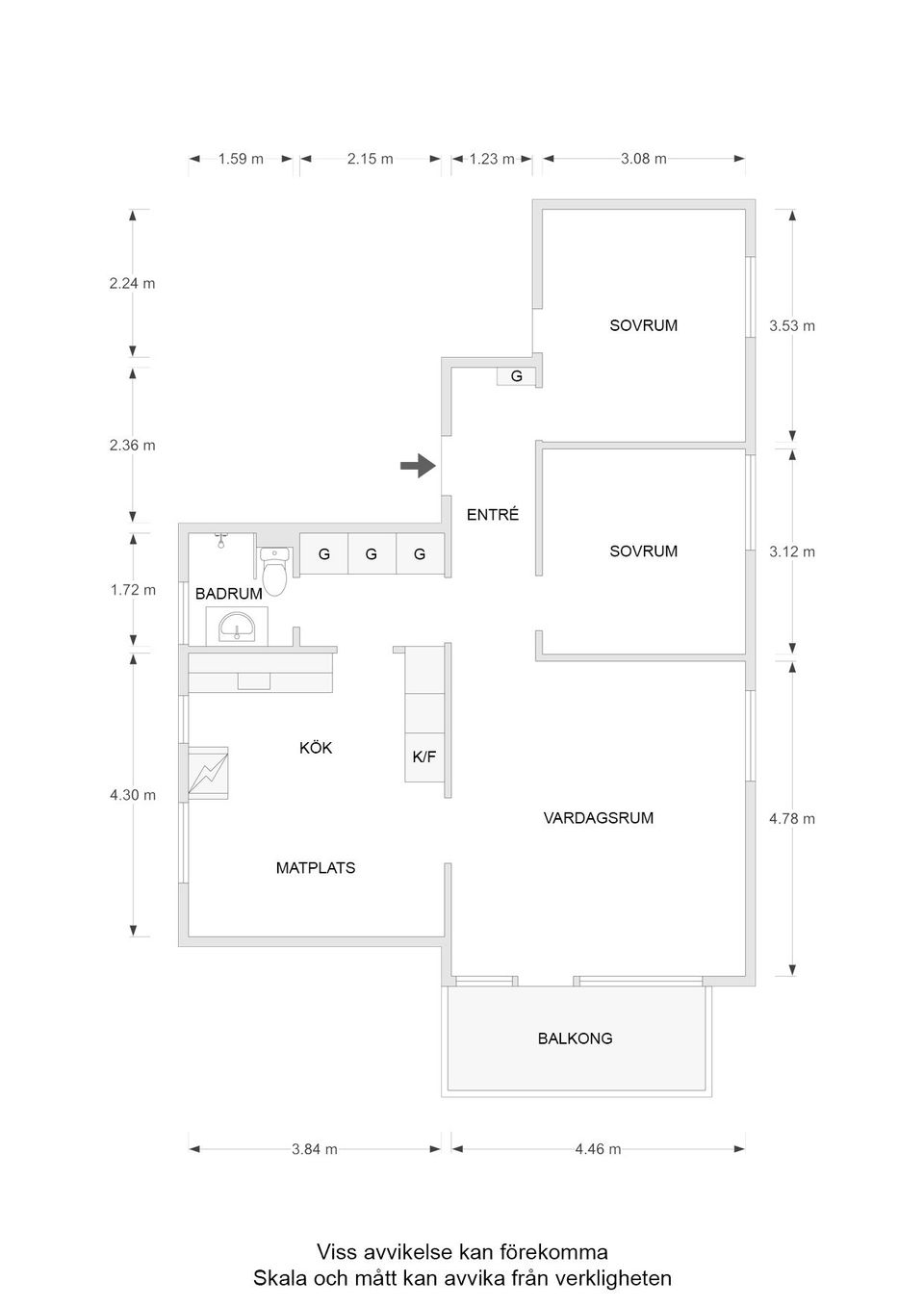 Bostadsrätt, Nya Tanneforsvägen 33A, Tannefors, Linköping
