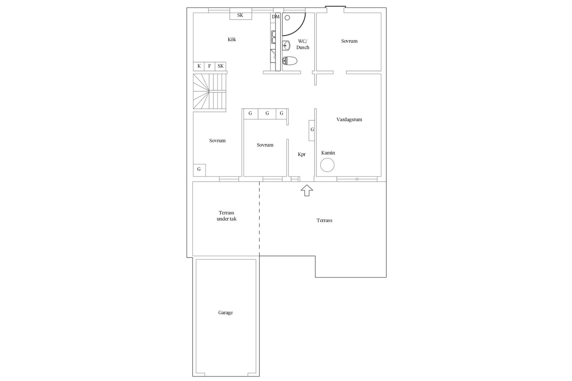 Villa, Radhus, Svedjevägen 41, Rudboda, Lidingö