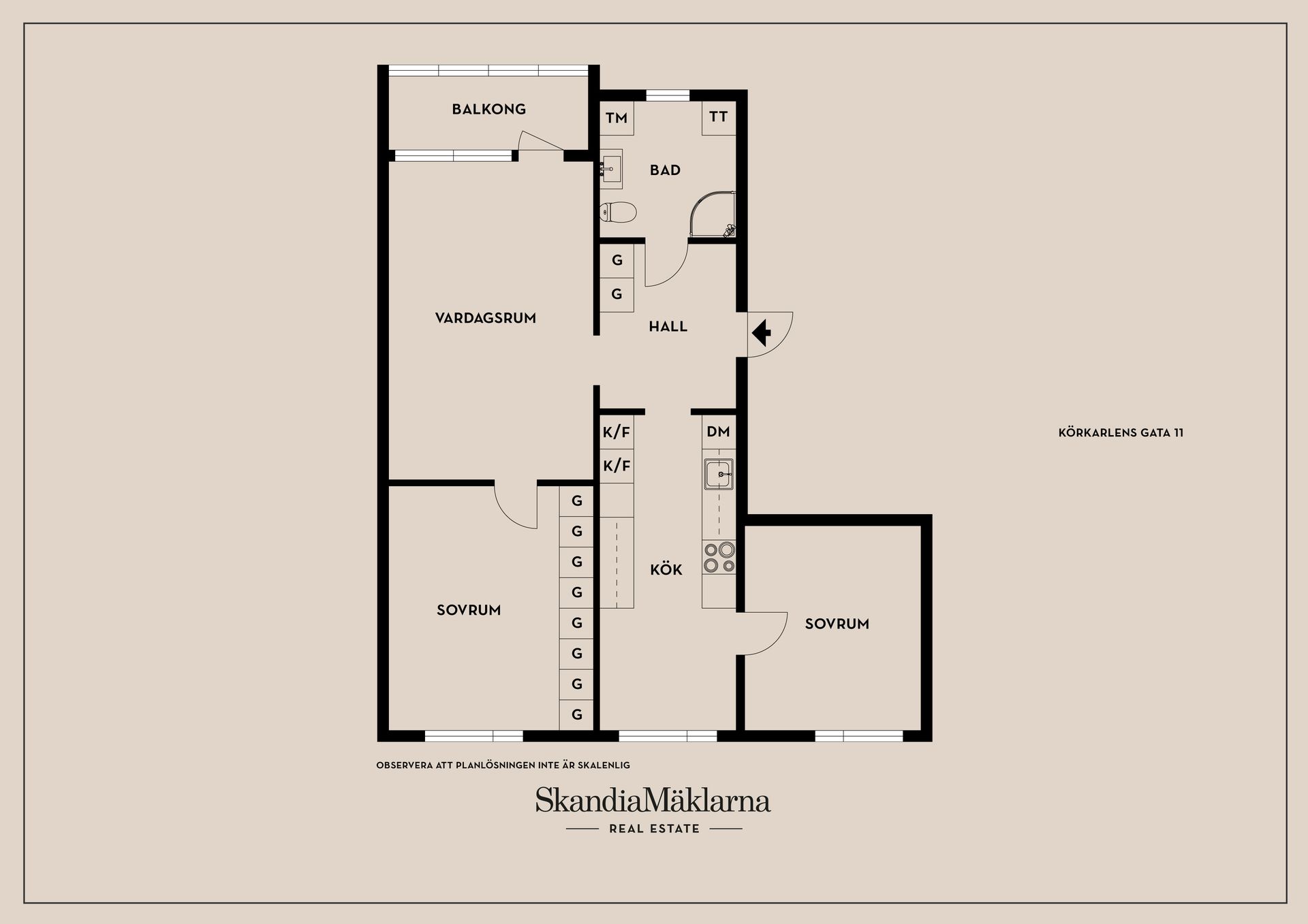 Bostadsrätt, Körkarlens gata 11, Backa / Hisings Backa, Göteborg