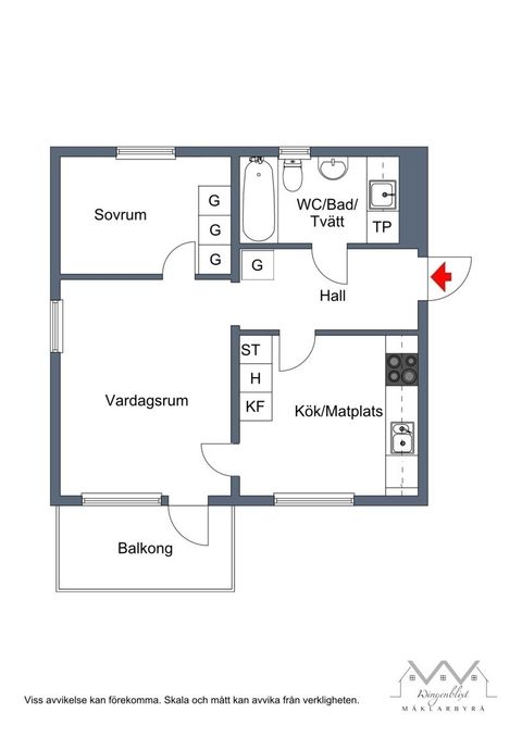Bostadsrätt, Norrbodavägen 7, 2 tr, Norrboda, Upplands-Bro
