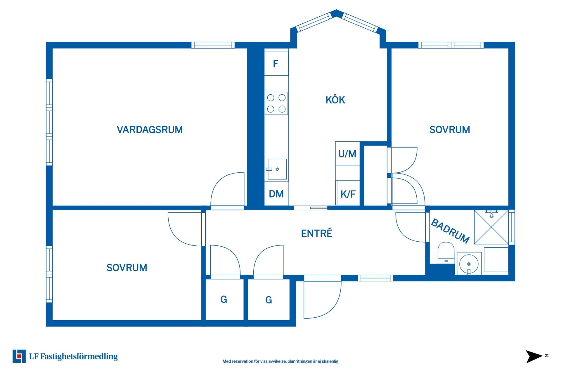 Bostadsrätt, Grengatan 1D, Centrum, Sjöbo