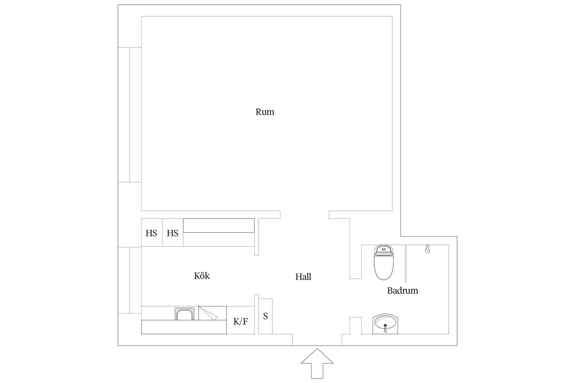 Bostadsrätt, Drottninggatan 6B, gårdsvänd, Rörsjöstaden, Malmö