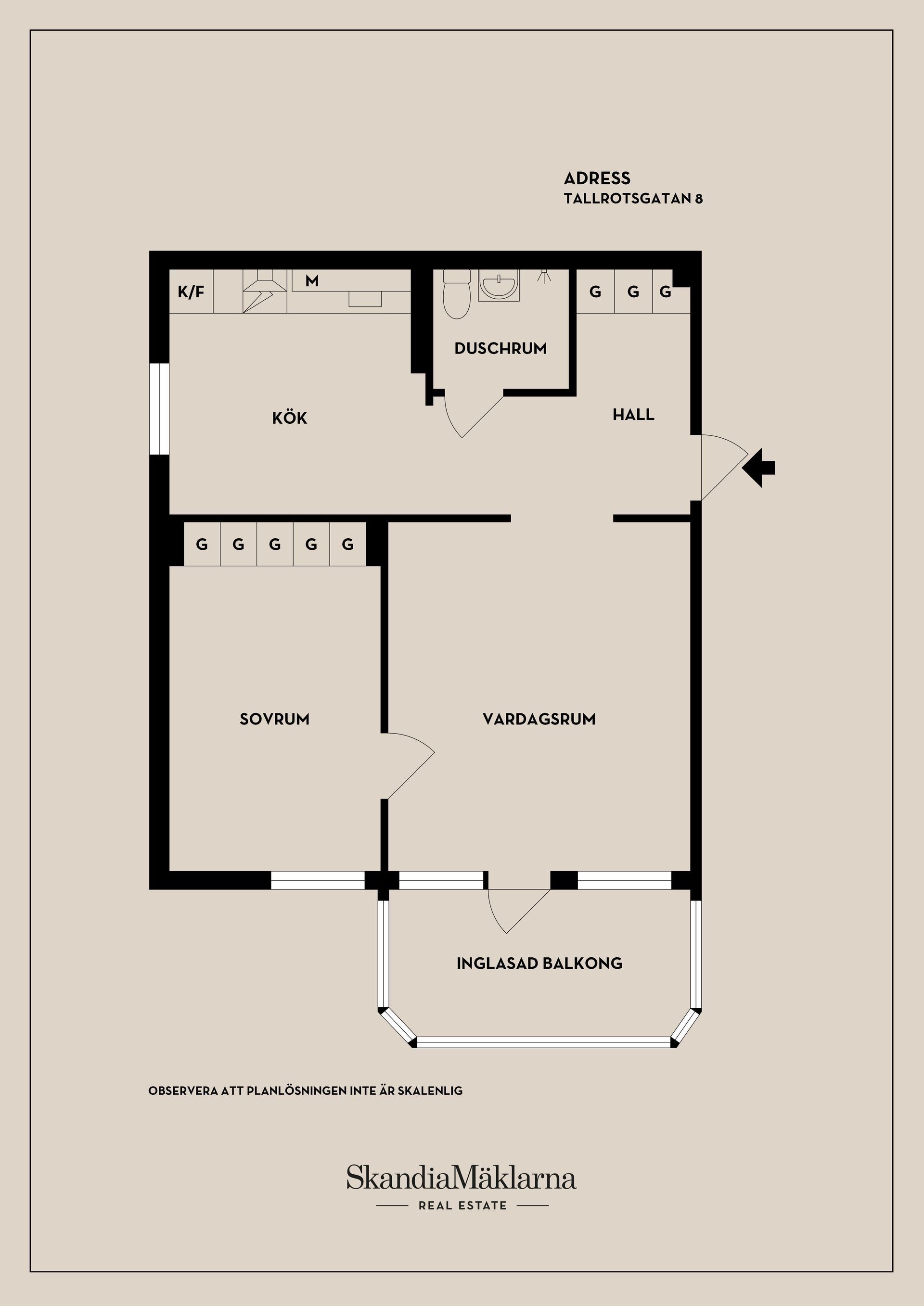 Bostadsrätt, Tallrotsgatan 8, Haga, Sundsvall