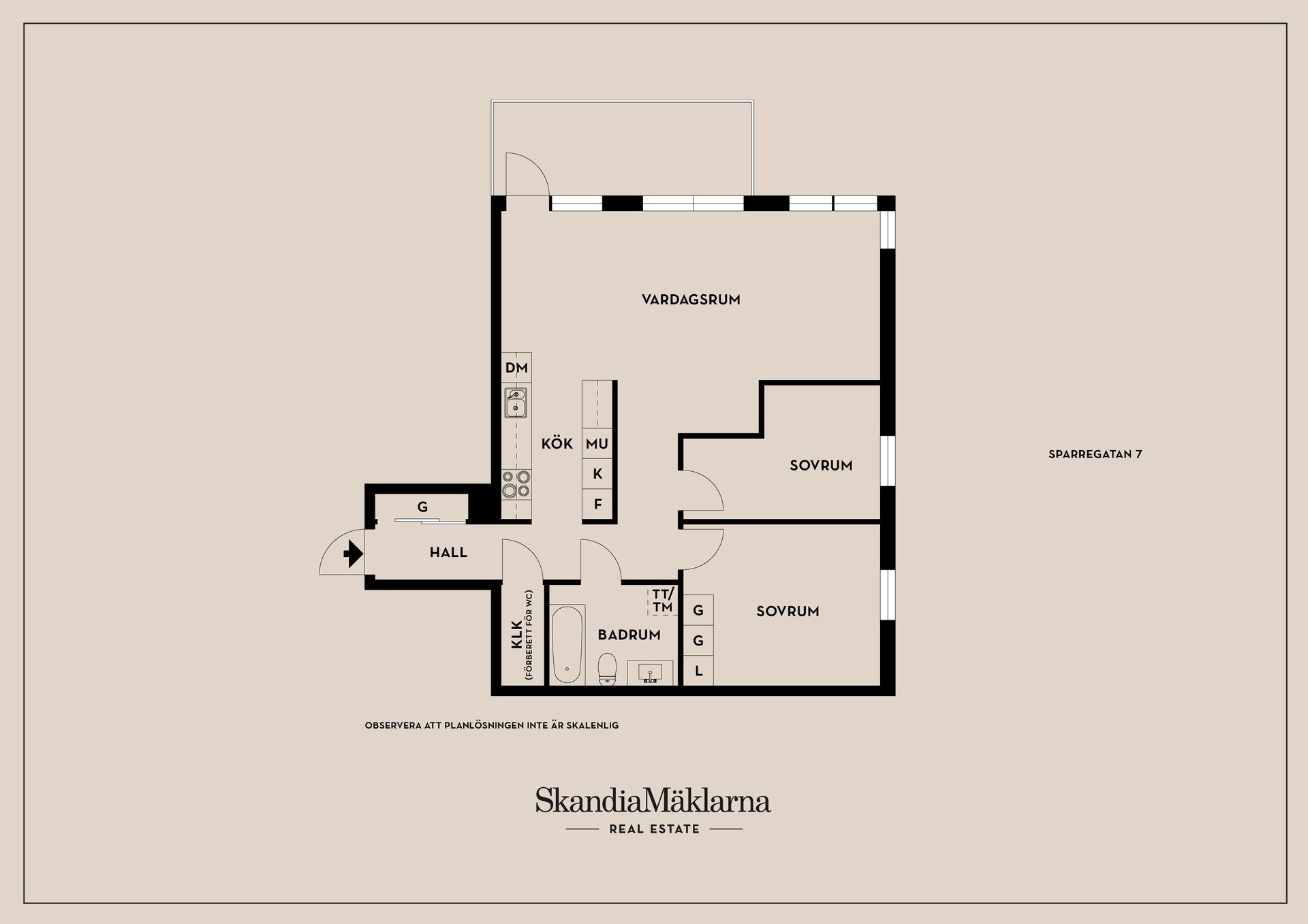 Bostadsrätt, Sparregatan 7, Vasastaden/centralt, Linköping