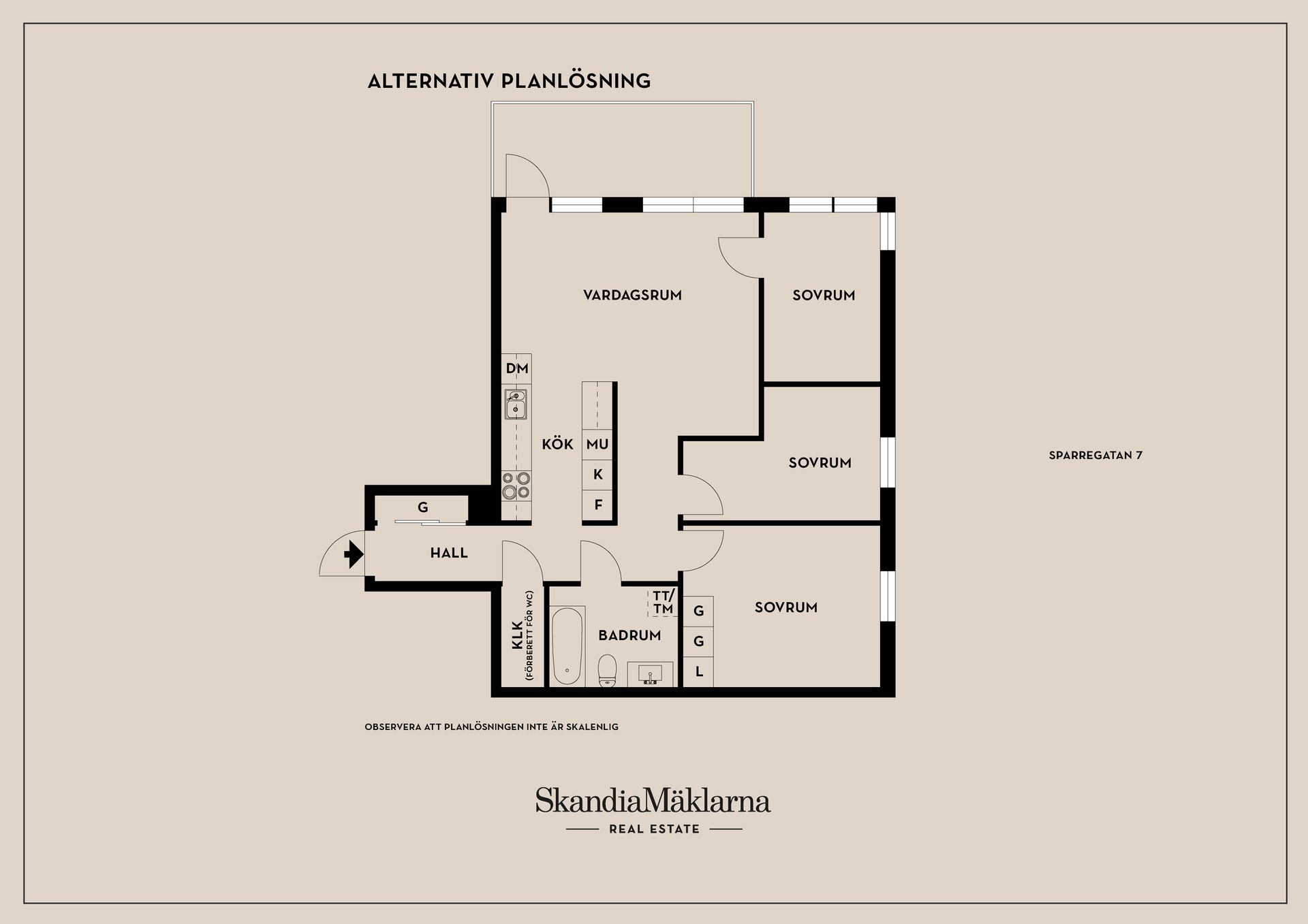 Bostadsrätt, Sparregatan 7, Vasastaden/centralt, Linköping