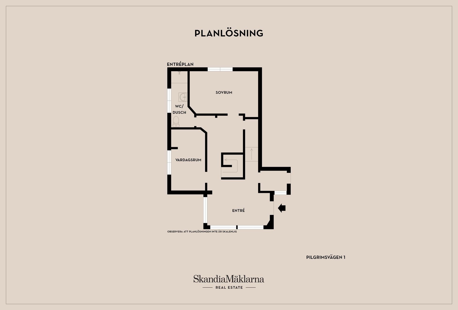 Villa, Pilgrimsvägen 1, Skara