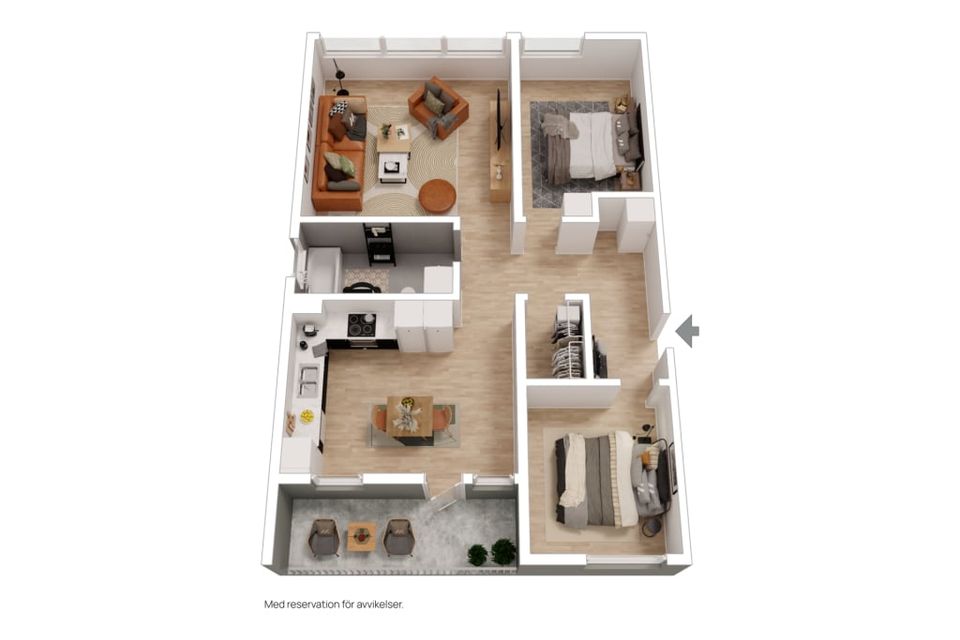 Bostadsrätt, Brännbergsvägen 17A, Forsdala, Lycksele